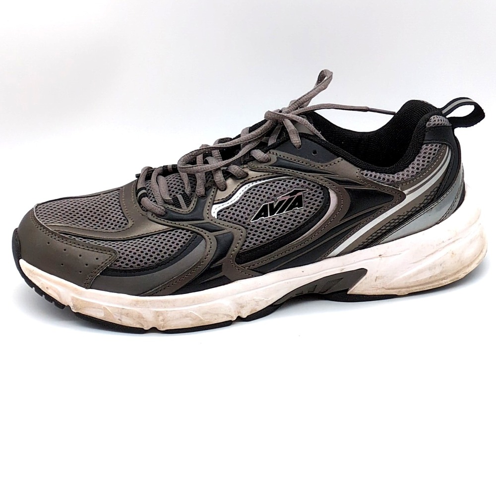 Avia‎ Sneakers Mens Gray Black 12 Athletic Gym Shoes Arch Advantage MNAV43GX002L